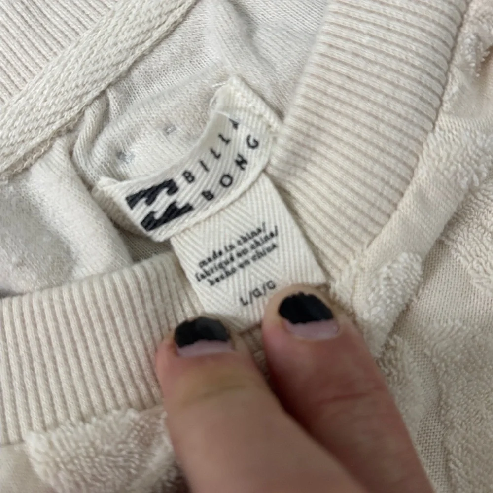 Billabong Women's Cream Textured Set - Picture 3 of 6